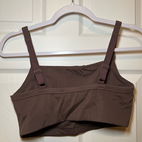 Aerie Brown Square Neck Bra Top size M - Picture 2 of 3